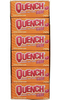 Quench Gum Twelve 10 Piece Packs Orange and Fruit Flavor