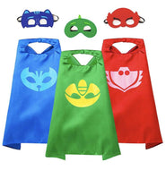 Superhero Capes Costumes for Kids Dress up with Masks Cosplay Party Capes 3 Pack