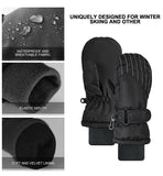 Andake Winter Warm Waterproof Kids Ski Mittens Gloves for Toddler, Unisex